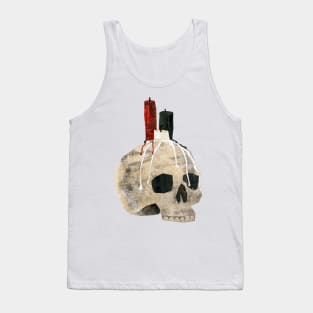 Candles on a skull Tank Top